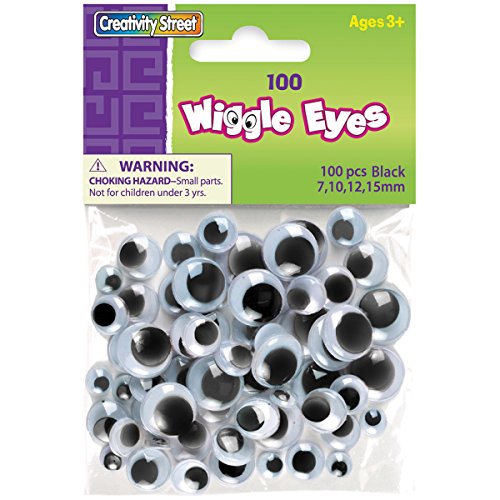 Creativity Street Wiggle Eyes Assorted Sizes, Black, 100-Piece (Ckc344602) #TOP9