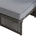 greemotion Rattan-Lounge Bahia Marvao, 2er Garten-Sofa inkl. Tisch & Hocker, Daybed für indoor & outdoor, Grau