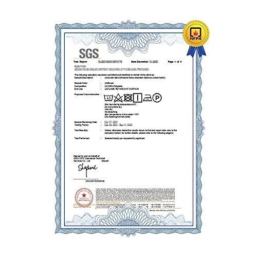 Fire Retardant Blackout Curtains for Schools, Classroom, Dorm, Retirement Home, Sunezumi Brown 42x84 Inch, 1 Panel - Image 3