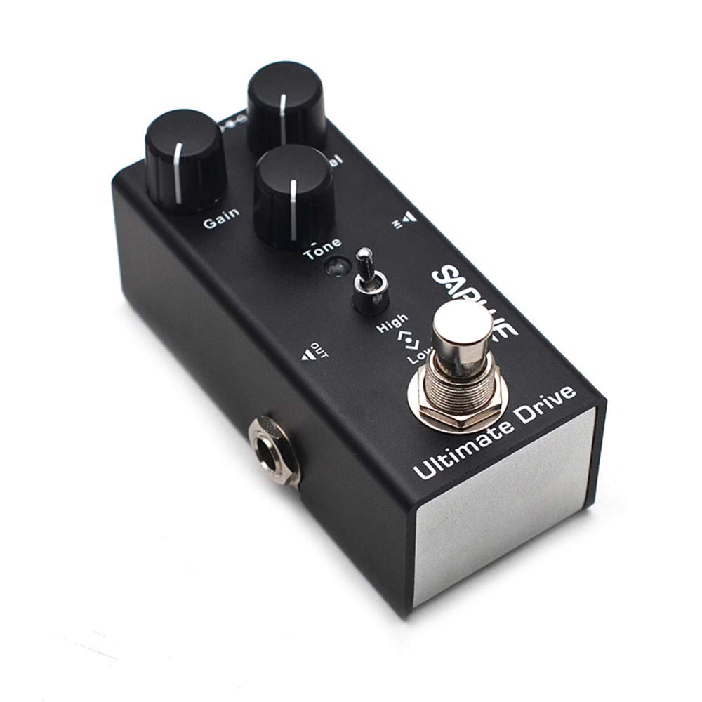 SAPHUE Ultimate Drive Guitar Effects Pedal Gain/Level/Tone Knob High