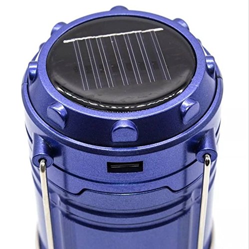Lampião Led Lanterna Grande Recarregável Solar Preto