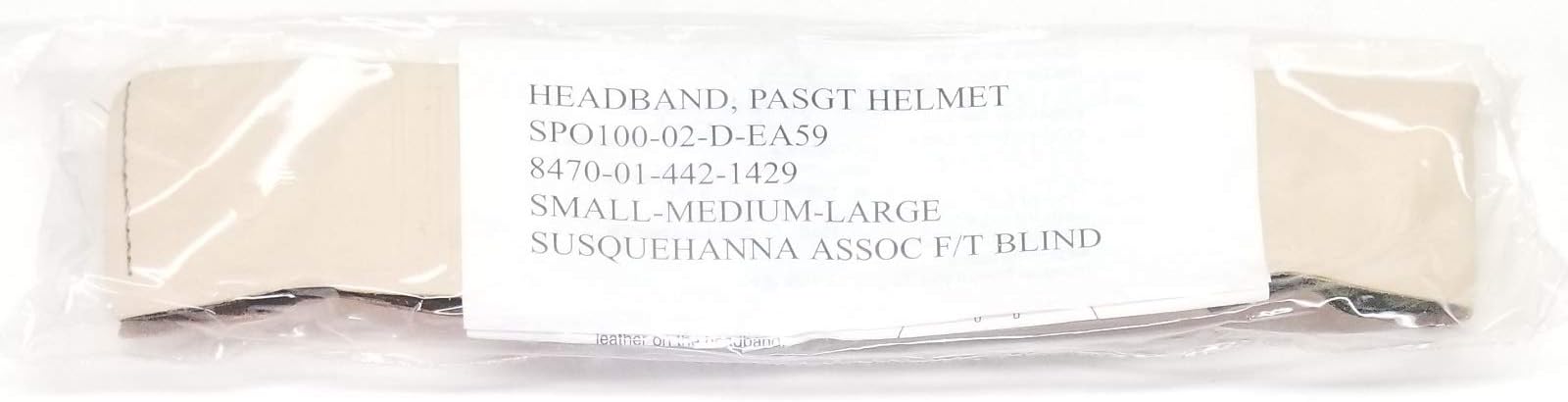 PASGT Helmet Leather Sweat Headband