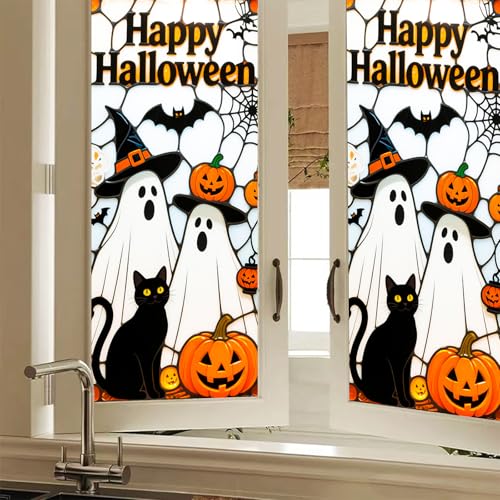 HOMETITUTE Vinilo Decorativo para Ventana Halloween 17.7x39.3 pulg miniatura 2