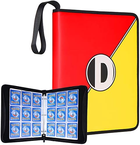 DRZERUI Carrying Case Compatible with Pokemon Trading Cards, Cards Collectors Album with 30 Premium 9-Pocket Pages, Holds Up to 540 Cards (Color Version)