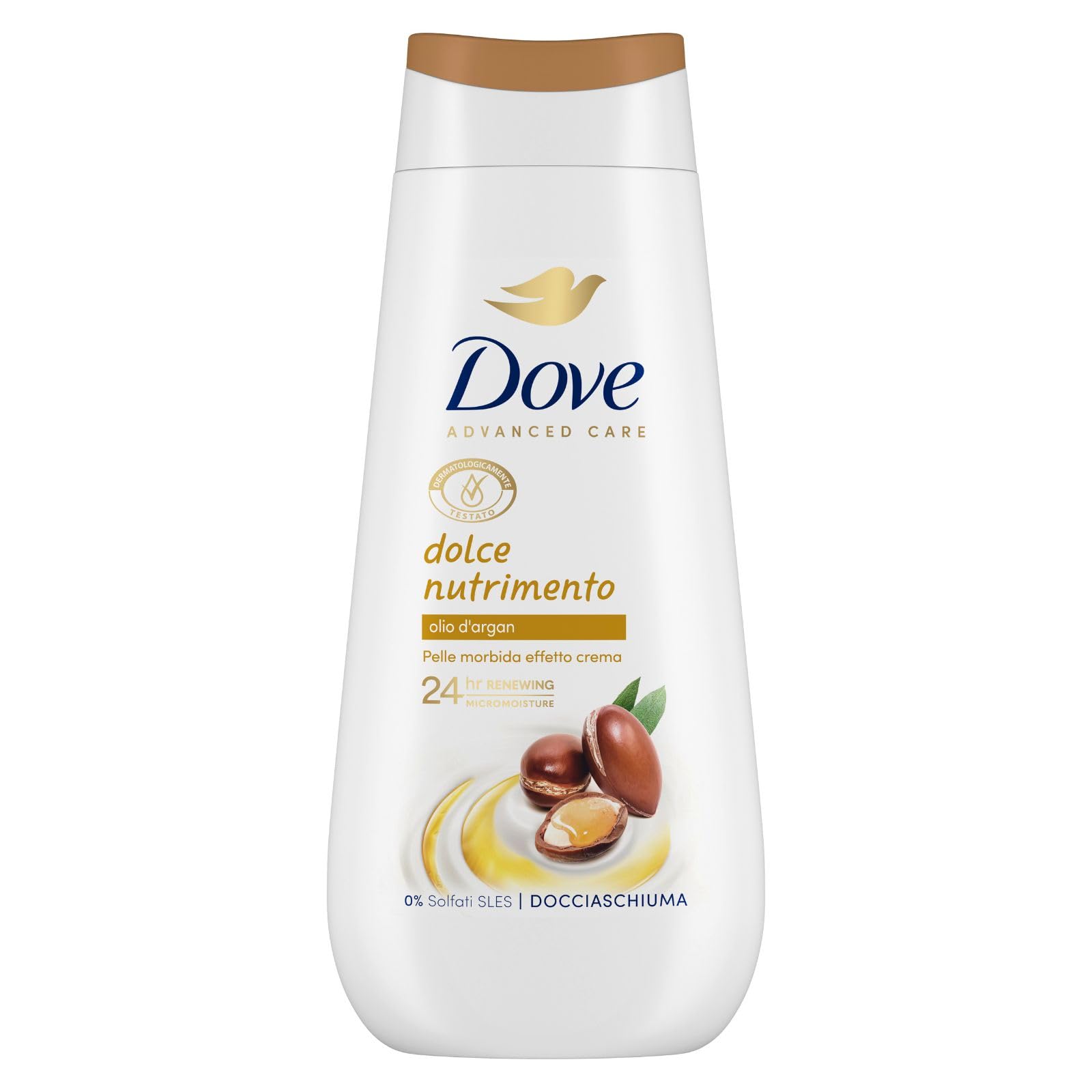 Dove Süßes Nährendes Duschgel, feuchtigkeitsspendendes Duschgel, milde Formel auf dem Hautmikrobiom, mit pflanzlichen Feuchtigkeitsspendern, ohne SLES…