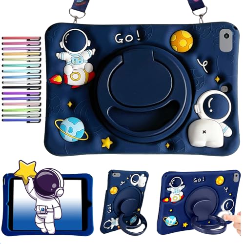 Etui Kompatybilne z iPad 9. 8. 7. Generacji, 2021, 2020, 2019, iPad Air 10,5 (3. Generacja 2019), iPad Pro 11 Cala, Motyw Astronauty