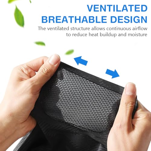 Image of PROBEROS Sun Protection Face Mask for Bikers, Ice Silk UV Protection UPF 50+ Riding Face Mask Neck Cover, Ventilated Extended Face Cover with Ear Loops for Bike Riding, All Outdoor Sports-Black
