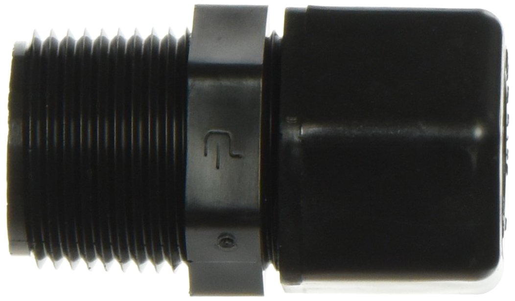 Parker Hannifin P10MC12 Fast & Tite Polypropylene Male Connector Fitting, 5/8