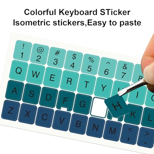 Stickers para teclado Boaulee 2PCS verde degradado miniatura 2