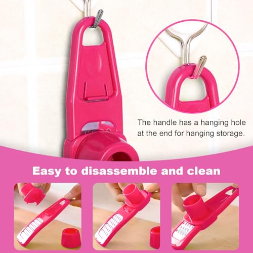 Image of 1PCS Garlic Crusher Tool, Manual Garlic Masher with Detachable Design for Kitchen Cooking, Household, and Food Preparation(Red,F)