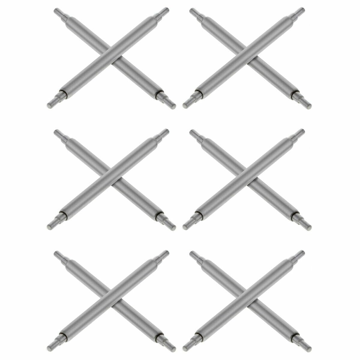 Ewatchparts 6 SPRING BAR PIN COMPATIBLE WITH ROLEX WATCH BAND STRAP OLD DATE-19MM 6694 D/SHOULDER 78351