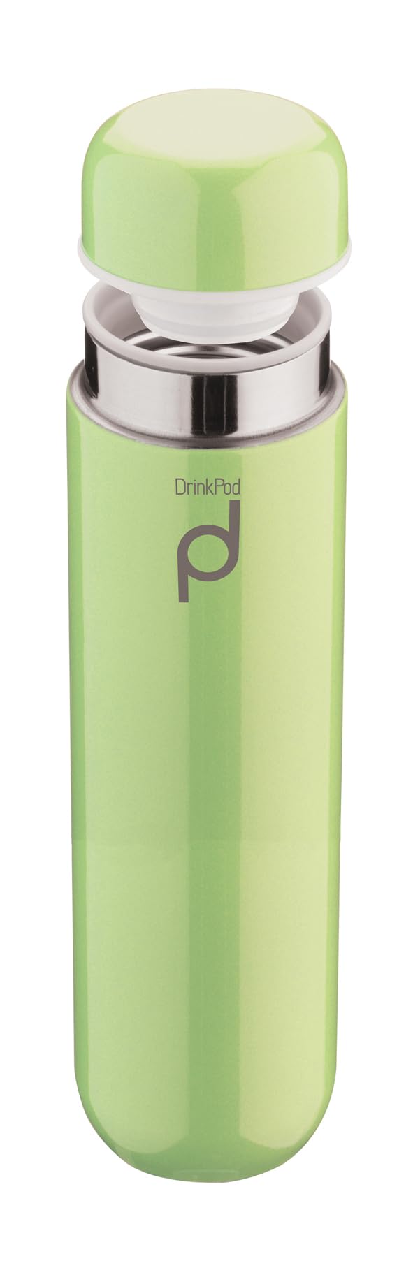 Grunwerg Drinkpod 300ml/11oz Stainless Steel Vacuum Flask Thermoses in Green HCF-300G