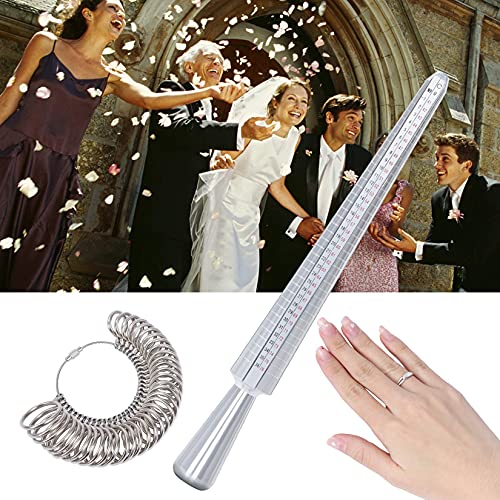 Foto von Love&Mini Ringstock Ringgrössenmesser - Zum Einfachen Messen der Größe Eines Fingerrings - Größenstandard Deutschland, EU