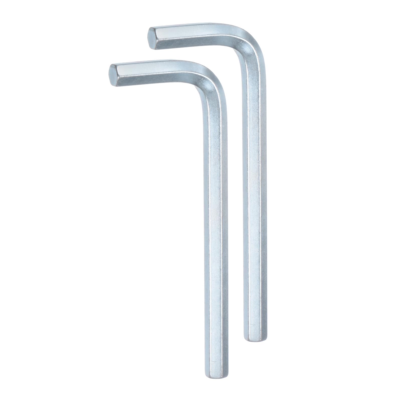 QUARKZMAN 2 Piezas de Llave Hexagonal de 6 mm, Llave Hexagonal en Forma de L de Acero Cromado Vanadio Métrica para Herramientas de Reparación en el Hogar