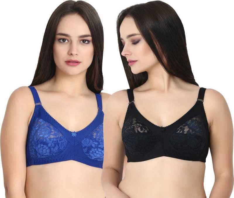 Image of Women Net Non-Padded Wire Free Regular Bra