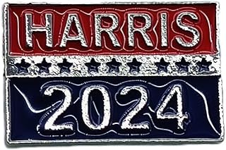 Kamala Harris 2024 Brooch Lapel Pin for 2024 President Election Merchandise Jewelry