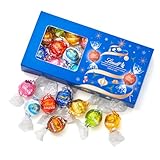 【 Lindt 公式】リンツ チョコレート リンドール テイスティングセット クリスマス 限定 16個入 ギフト プレゼント ショッピングバッグS付