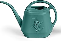 TTAOE GN 1/2 Gallon Plastic Watering Can - Green Long Spout for Precise Indoor Outdoor Plant Watering