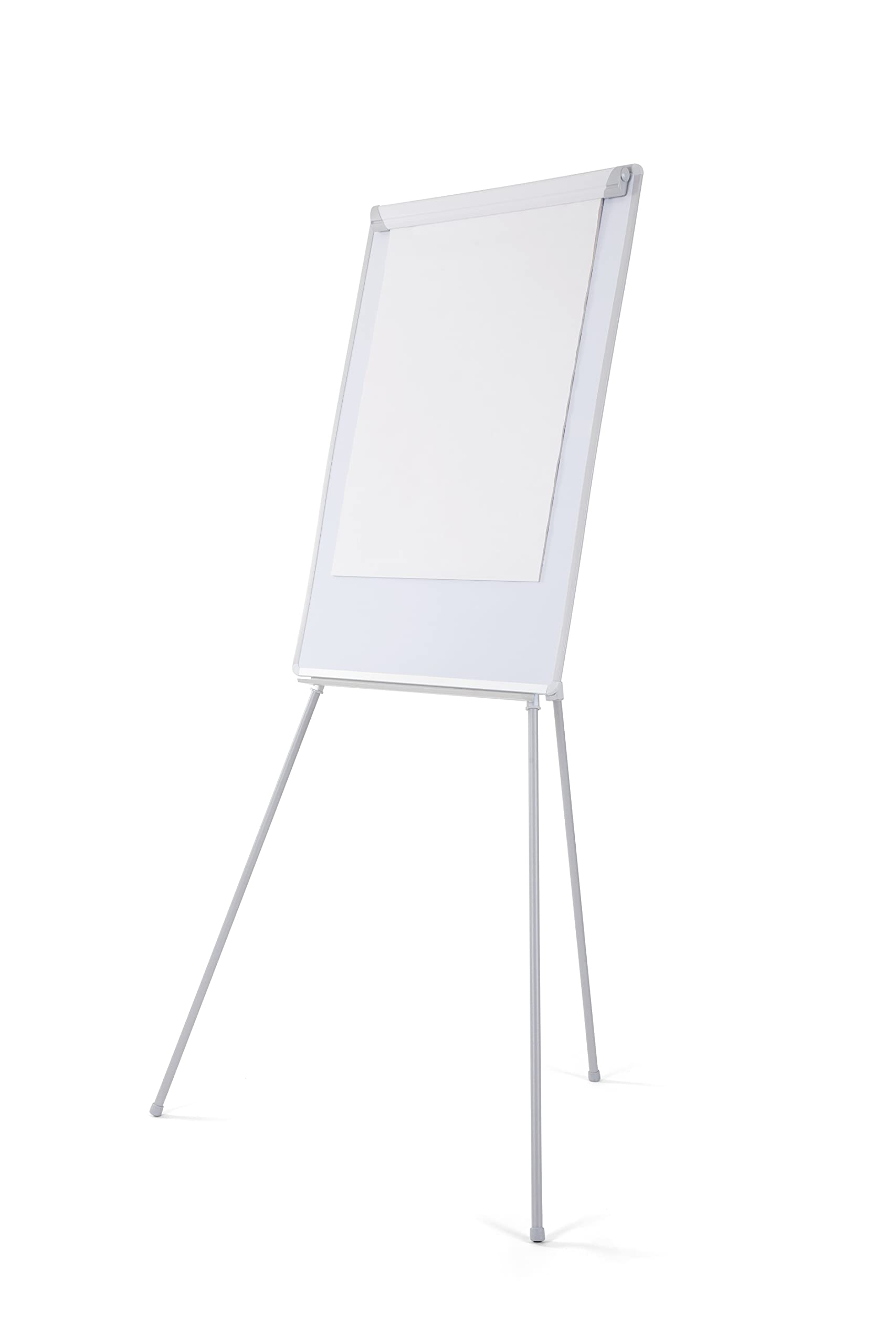 Bi-Office Lavagna Portablocco Magnetico, Cavalletto Treppiedi , Cornice in Grigio, Dimensioni Pannello Euro 700 x 1000 mm