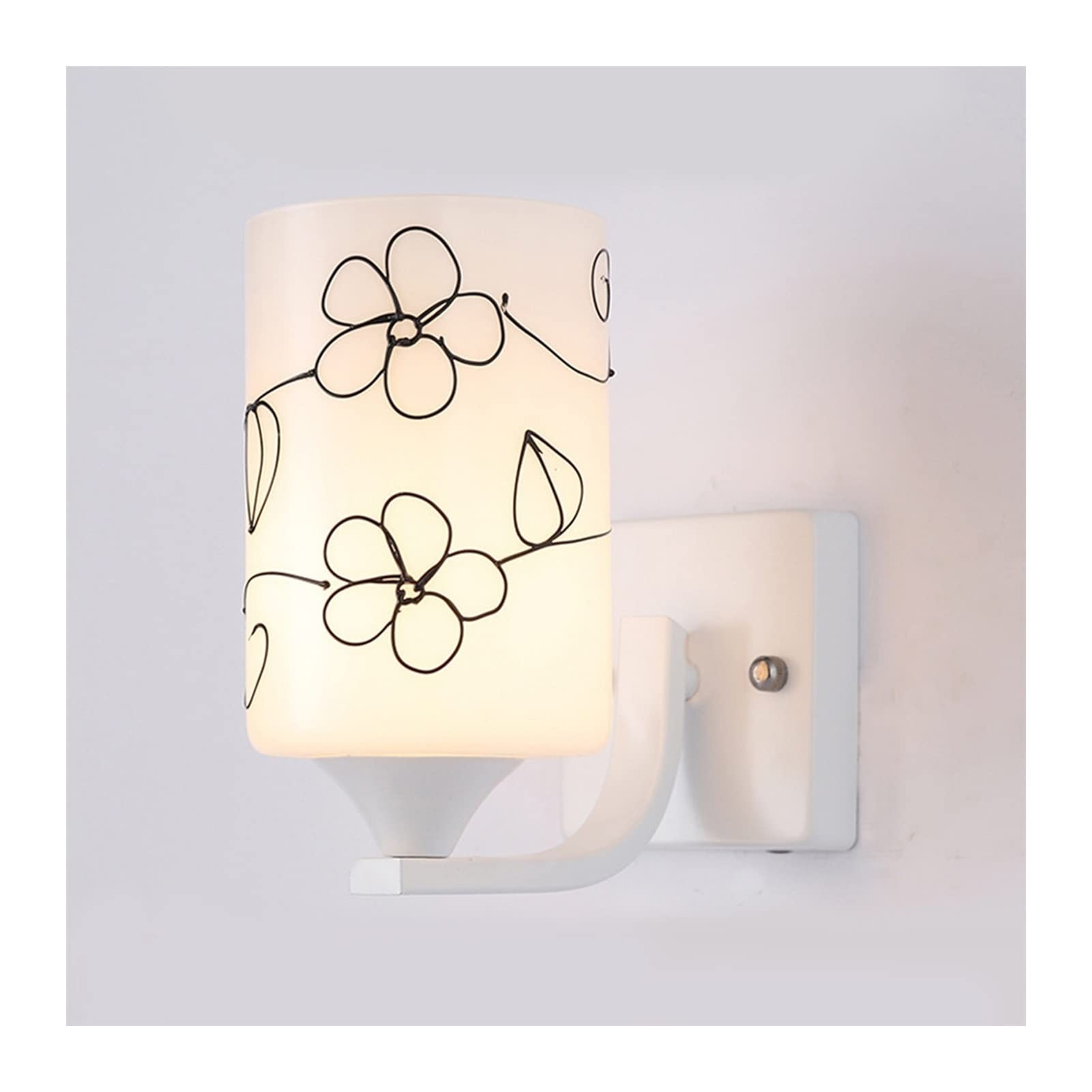 KBUUKYYXouy Wall Sconce Modern Wall Lamp & Sconces Brass Milky White White 1 Light Square Wall Light Industrial Wall Light Wall Light for Entryway Bedroom Porch Vanity Wall,C(B)