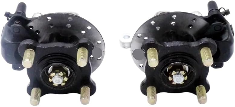 Steering Strut Knuckle Spindles 100mm M14*4 STUD Brake Caliper And 130mm Disc Wheel Hubs Set Compatible With Go Kart Buggy Quad Bike Model 1SET