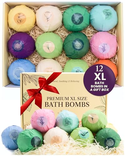 12 Pcs Oversized 150g Bath Bombs