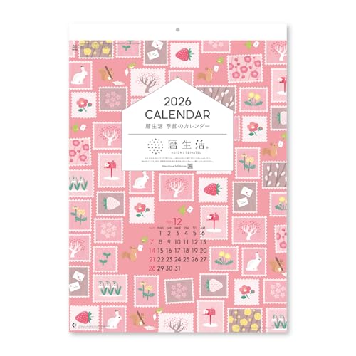 新日本カレンダー 2026年 カレンダー 壁掛け 暦生活 季節のカレンダー 年表付 NK60