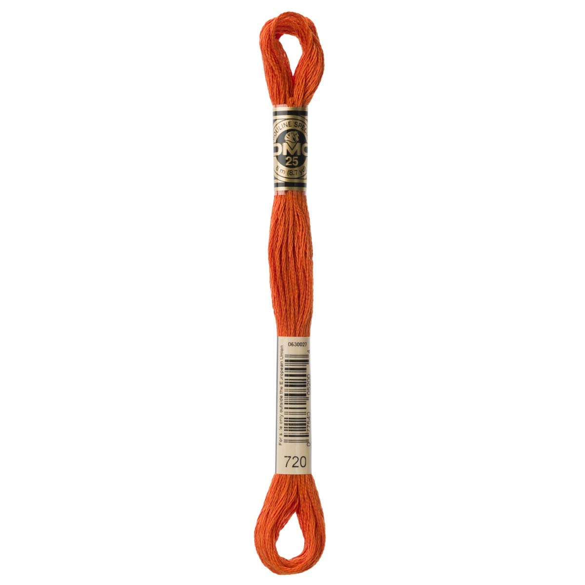 DMC Embroidery Floss Mouline Stranded Cotton Thread for Hand Embroidery and Sewing - Colour No: 720-6 x 8m Skeins โ image 1