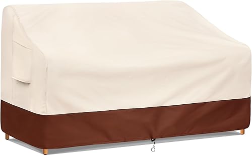 Fundas impermeables para sofá de muebles de exterior, fundas para sofá de patio de 3 plazas que se adaptan a hasta 85 pulgadas de ancho x 37