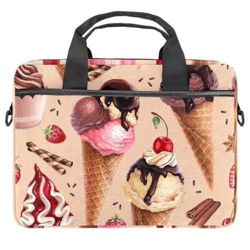 Sac bandoulière ordinateur 13-14.5" imprimé glace chocolat original et coloré