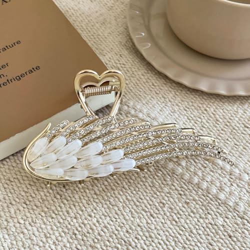 YUEELI Rhinestone Angel Wing Clip