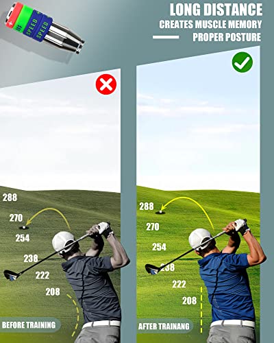 Big Crazy Golf Swing Speed Trainer Adjustable, Golf Training Equipment Three Weight Configuration Options, Golf Tempo Training Aids Connect Your Golf Clubs For Callaway #TOP2