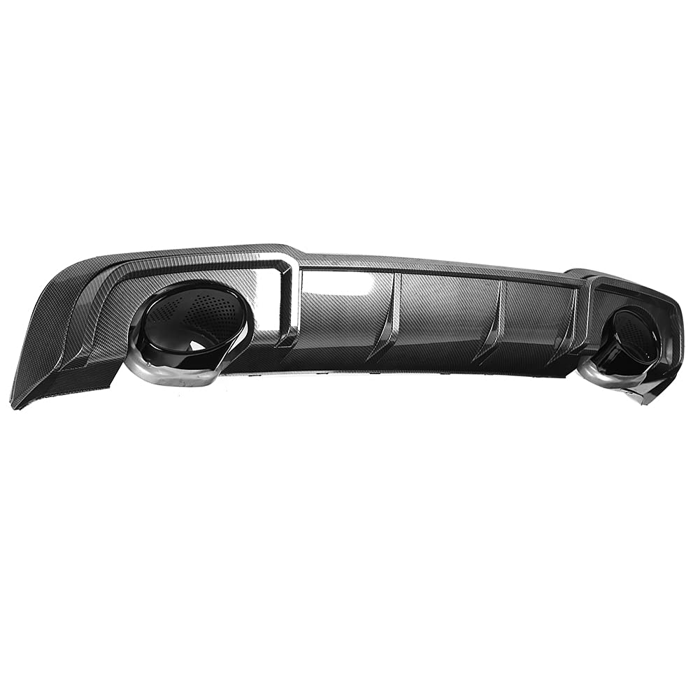 Diffuseur Arrière Vomeko RS3 Avec Embout D'échappement ABT - Ajustement A3/S3 8V 2017-2020 - Diffuseur De Pare-chocs Arrière De Voiture, Diffuseur D'échappement ABT((Carbone))