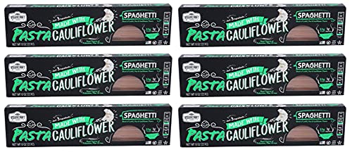 Veggiecraft Farms Cauliflower Spaghetti Pasta | 14g Protein, Gluten-Free, Non-GMO | Healthy Plant Based Veggie Pasta Made With Cauliflower, Pea, Lentil Flour | Fiber, Iron, Potassium | 6 Pack image 2