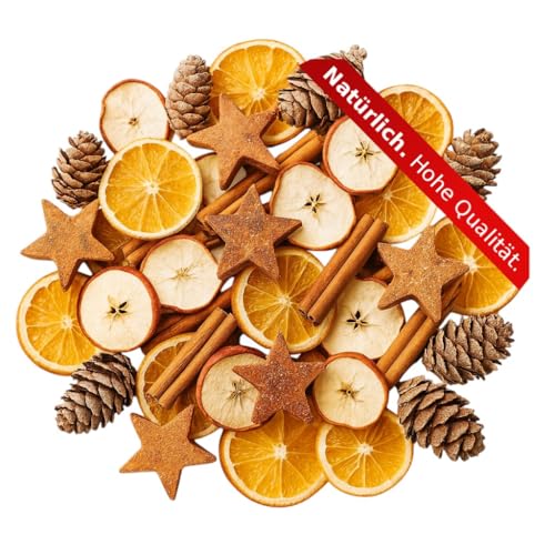 NaDeco Weihnachts-Potpourri 250g, Weihnachtsdeko, Adventskranz Deko Set, Weihnachten Dekoration Bastelset,