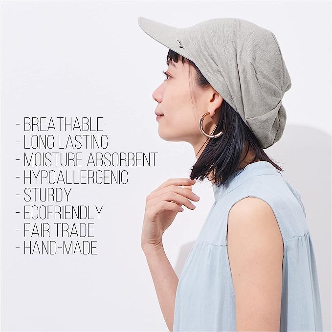 CHARM Summer Beanie for Men - Cotton & Linen Slouchy Visor Beanie Cap for Women Lightweight Knit - Image 5