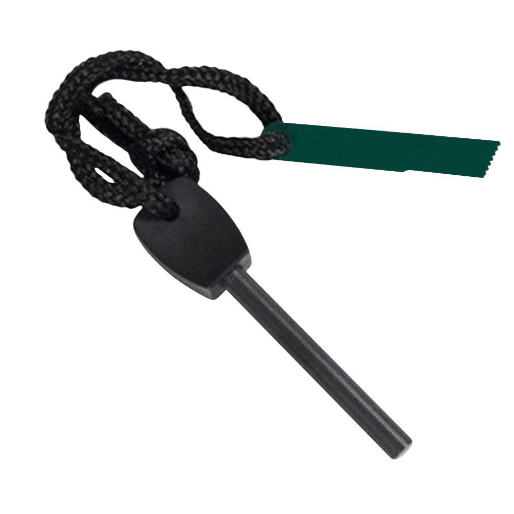 5pcs Magnesium Fire Starter Flint Stone Lighter Kit Black Amazon.in