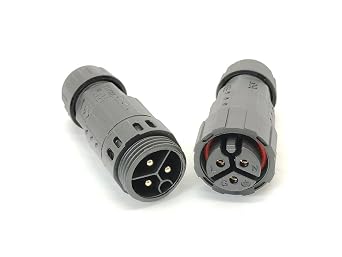 M19 Connector Welded Type for Cable Led Viewing Light Waterproof Plug Socket Solar Waterproof Connector 3 Pin