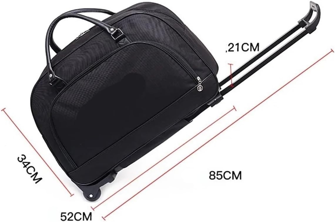 SNRTKA キャスター付きローリングダッフルバッグ レディース 大容量 トラベルダッフル ホイールロール ラゲッジバッグ メンズ