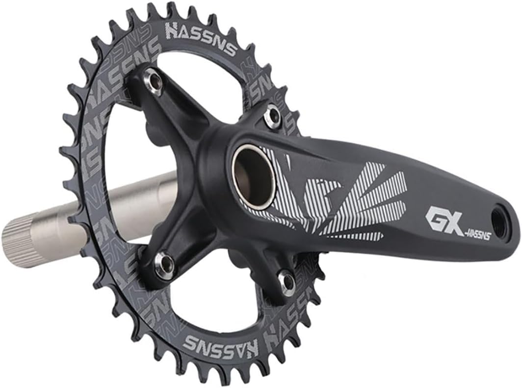 Pédalier en acier pour VTT avec longueur de manivelle de 170 mm et
