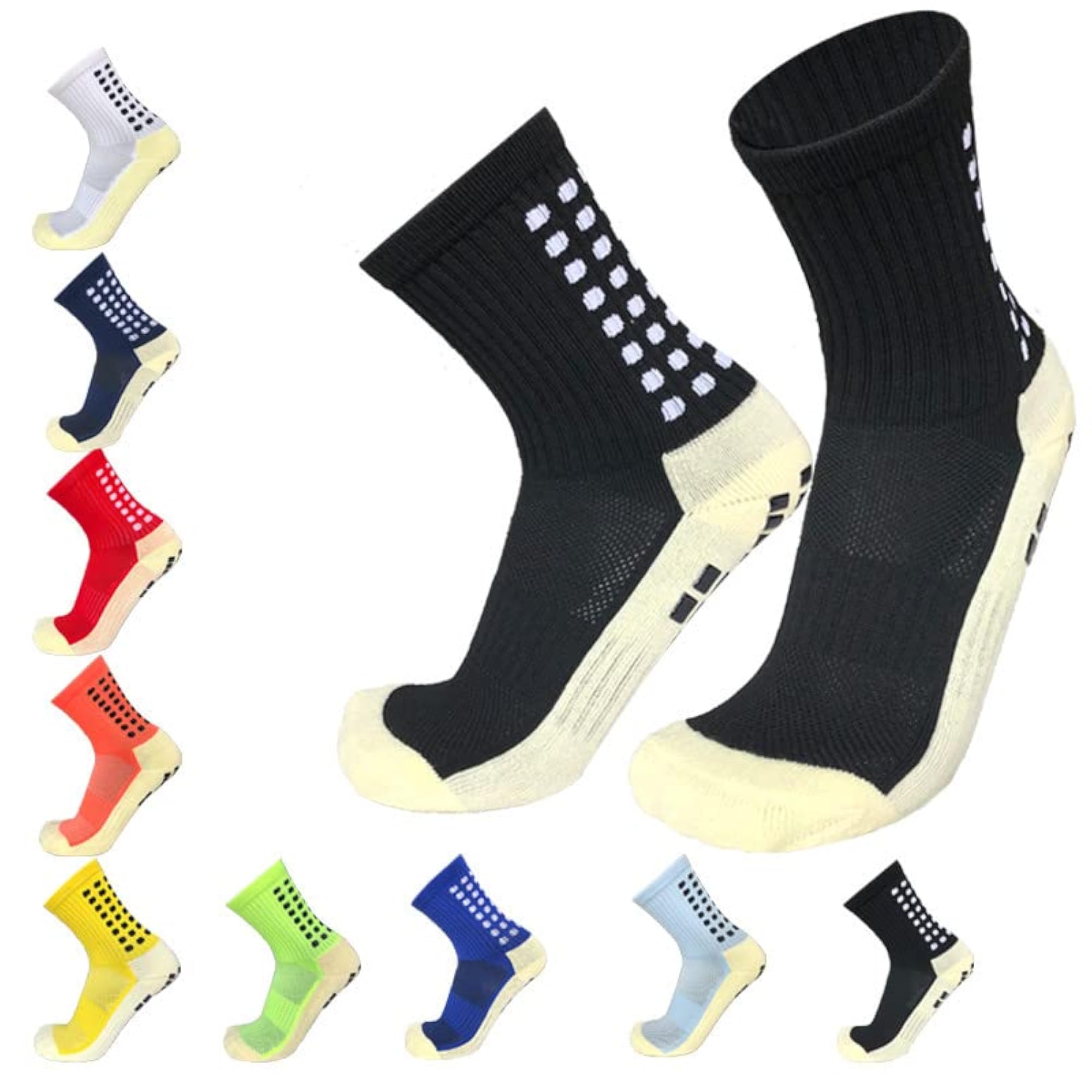 Non-Slip Football Socks for Sports, Orange