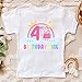 Peppa Girl four birthday Outfit Peppa Baby Girl 4th Birthday outfit Pig Birthday outfit Peppa fourth birthday Outfit Peppa shirt Peppa baby Girl bodysuit (4 Toddler)