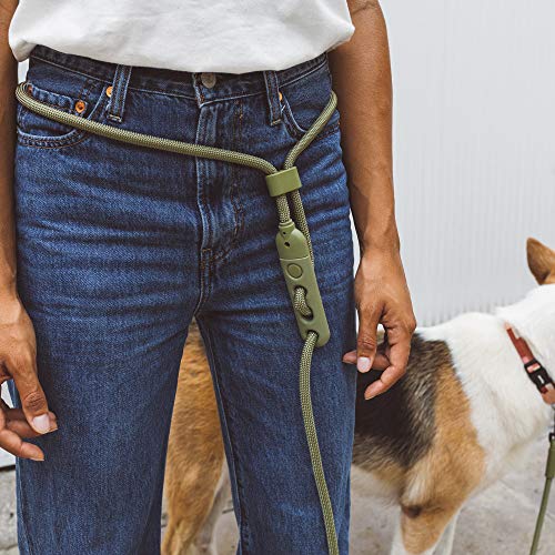Army Green 3-In-1 Hands-Free Dog Leash, Versatile Crossbody Rope Leash, Adjustable Long Leash #TOP7
