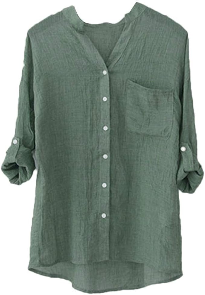 Amazon Tシャツ レディース Chenyoulan ブラウス シャツ 大きいサイズ 半袖 長袖 トップス 学生 洋服 お出かけ ワイシャツ 安い 流行り 軽い 柔らかい かっこいい カジュアル シンプル 涼しい オシャレ 春夏秋 通勤 通学 プレゼント シャツ ブラウス 通販