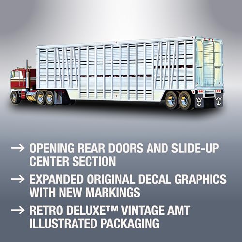 AMT Wilson Livestock Van Trailer 1:25 Scale Model Kit - Thumbnail 3