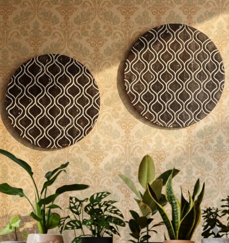 Image of DE KRAFTSMAN Wall panels, MOROCCAN carved design set of 2 wall decor handcarved antique wall panel decor