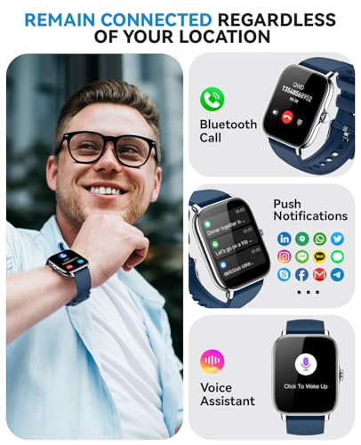 Image of Smart Watch for Women Men- Answer /Make Call, 2025 IP68 Waterproof Fitness Step Sleep Tracker Watch with Monitor Activity Counter Smartwatch for Andriod iPhone iOS Samsung Compatible