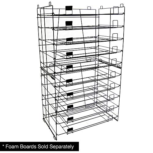 BAZIC PRODUCTS 10-Slot Foam Board Display Rack, 20 x 30 in by BAZIC PRODUCTS - Used condition - Image 2