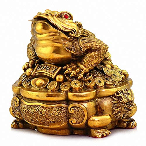 Crapaud Feng Shui à trois pattes en laiton, cadeau idéal pour pendaison de crémaillère