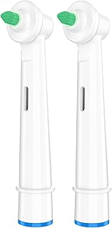 Interdental Replacement Toothbrush Heads for Oralb Electric Toothbrush Ortho and Power Tip Bristle Replacement Head - 2-Pack | Braces Brush Heads with Dupont Bristles | Interproximal Clean